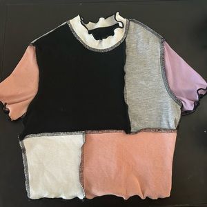 Multi Colored Stitch Top